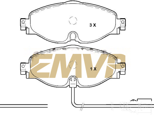TY5882 Brake Pad Set