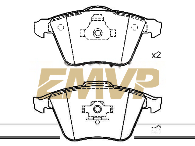 TY9662 Brake Pad Set