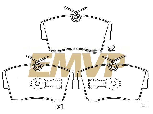 TY2715 Brake Pad Set