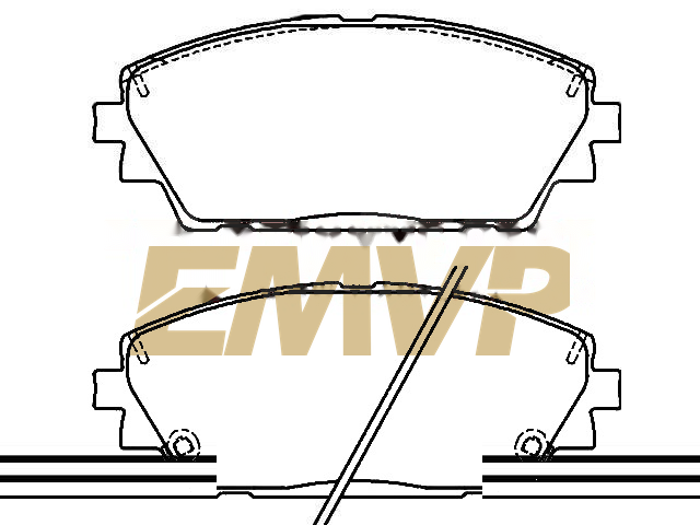 TY0669 Brake Pad Set