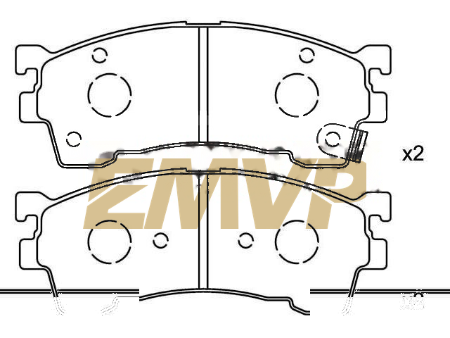TY7886 Brake Pad Set