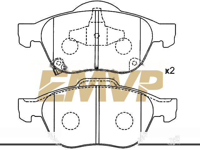 TY8349 Brake Pad Set
