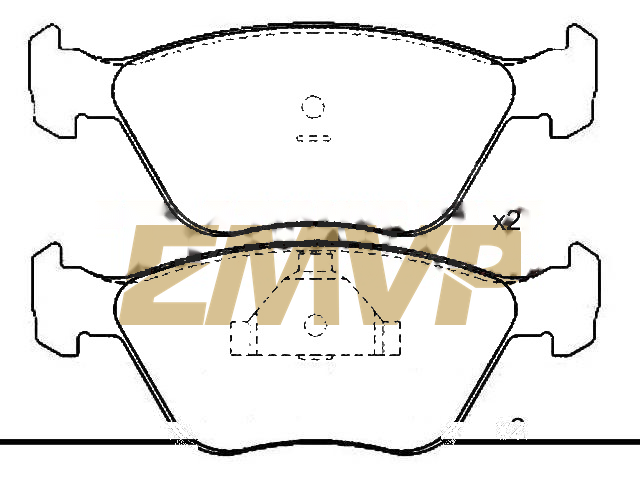 TY7038 Brake Pad Set
