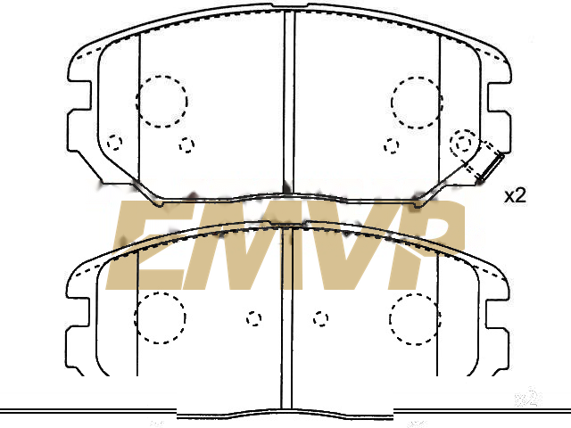 TY3968 Brake Pad Set