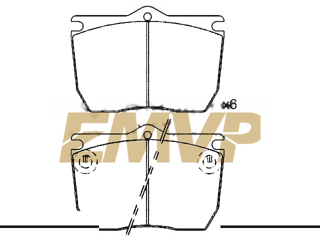 TY8715 Brake Pad Set