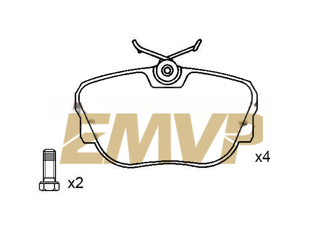 TY1054 Brake Pad Set