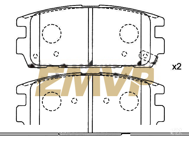 TY2511 Brake Pad Set