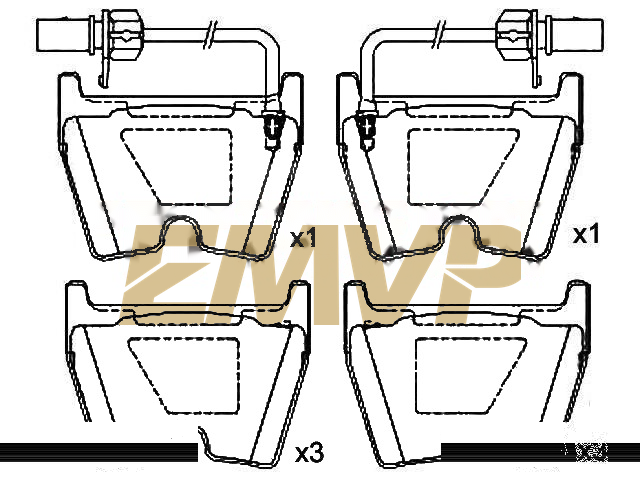 TY1896 Brake Pad Set