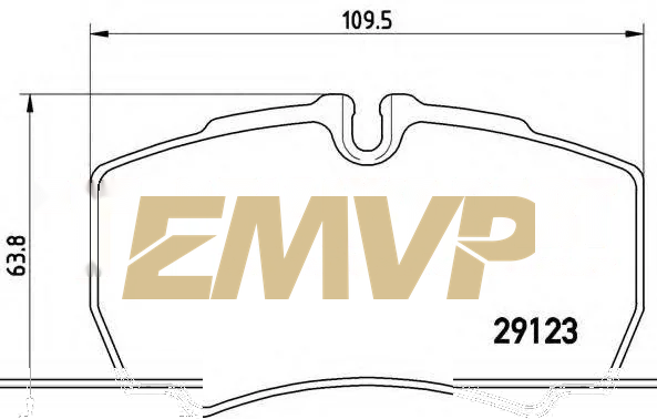 TY0874 Brake Pad for CV & Heavy Duty WVA 29123