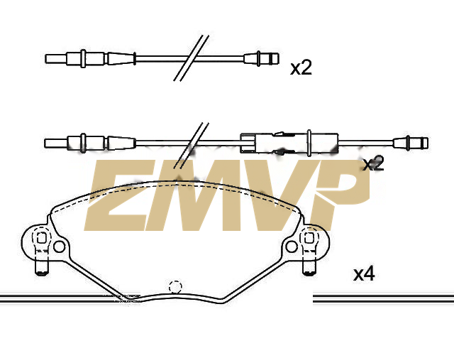 TY9627 Brake Pad Set