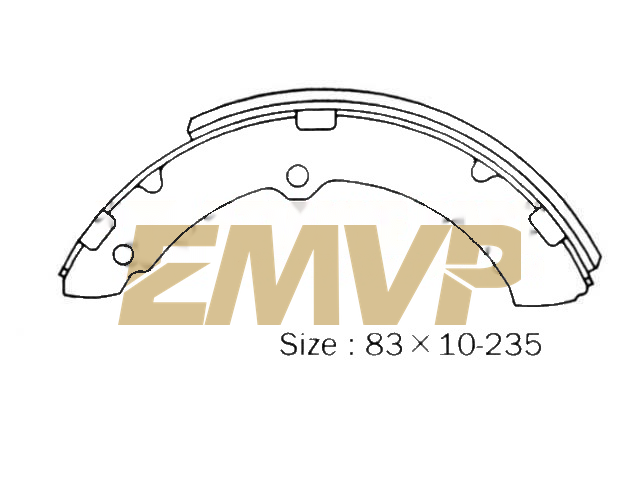 TY8651 Brake Shoe Set