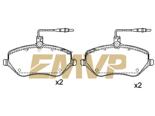 TY0151 Brake Pad Set
