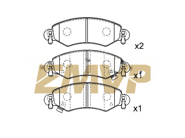 TY0271 Brake Pad Set