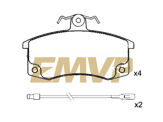 TY0885 Brake Pad Set