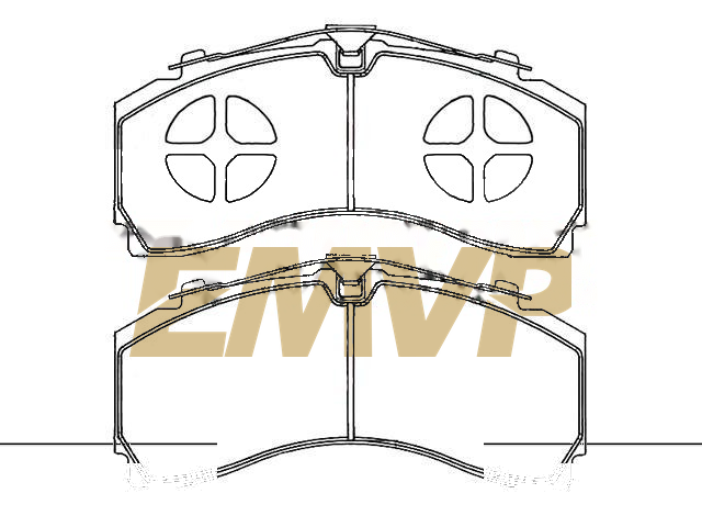 TY3700 Brake Pad for CV&HEAVY DUTY