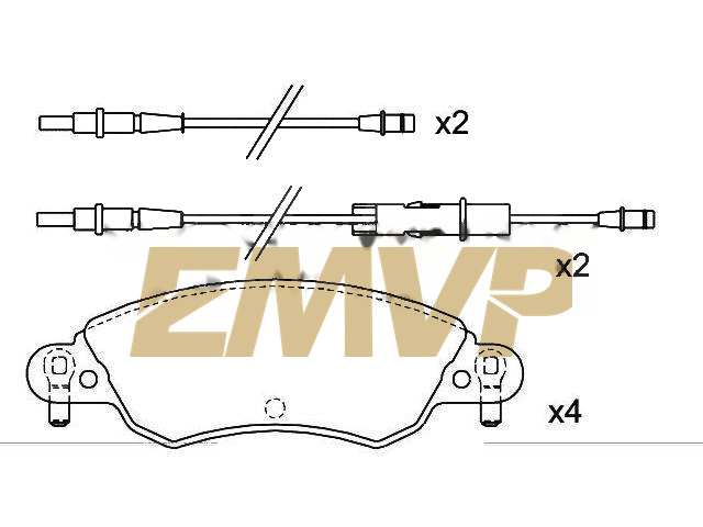 TY2714 Brake Pad Set