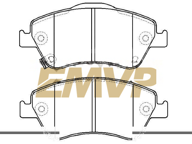 TY0792 Brake Pad Set