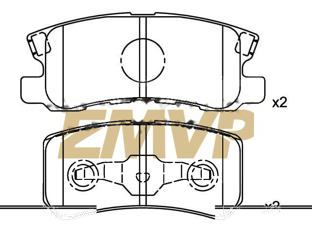 TY4897 Brake Pad Set