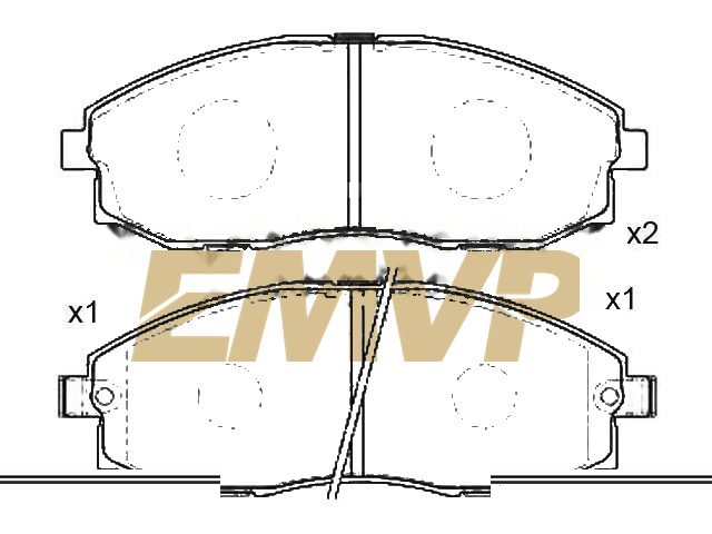 TY8086 Brake Pad Set