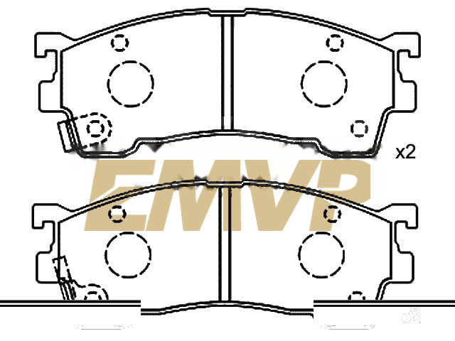 TY3643 Brake Pad Set