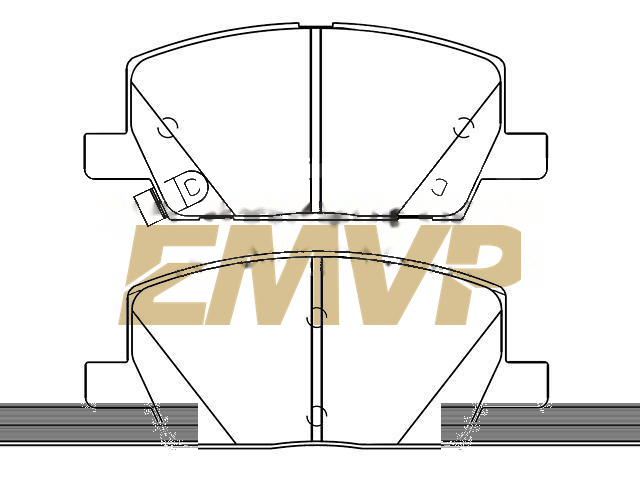 TY4887 Brake Pad Set