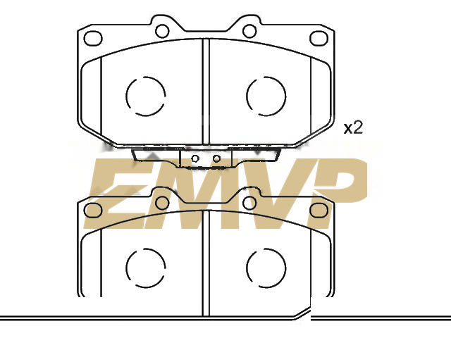 TY1394 Brake Pad Set