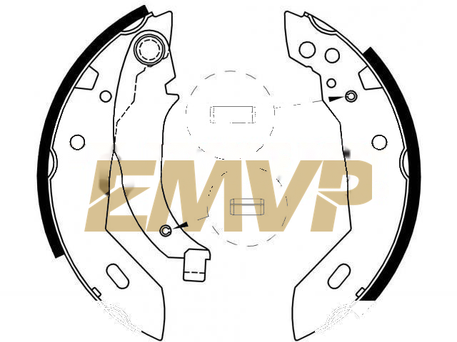 TY9640 Brake Shoe Set