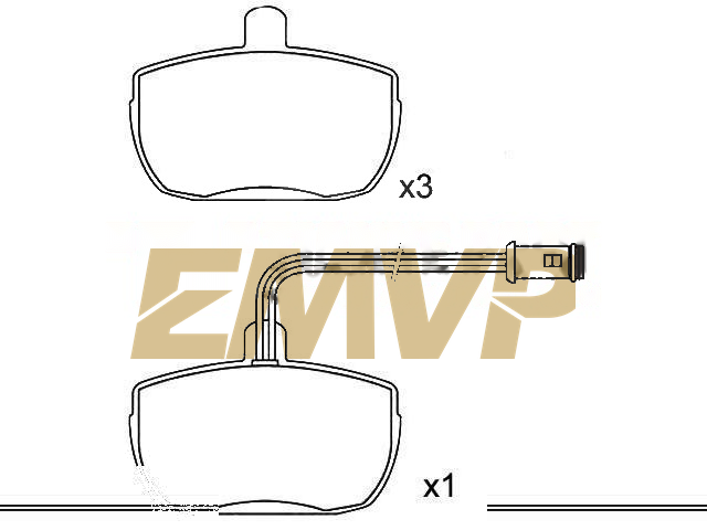 TY8758 Brake Pad Set