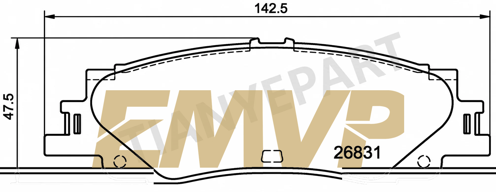 TY0003 Brake Pad Set