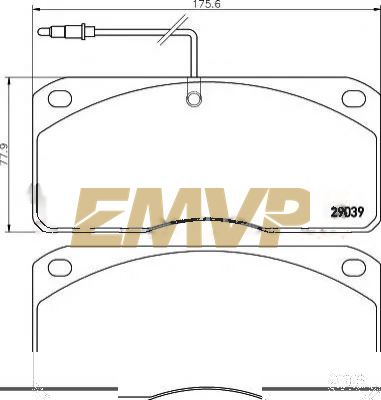 TY5932 Brake Pad for CV & Heavy Duty WVA 29302
