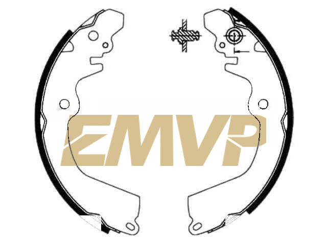 TY3973 Brake Shoe Set