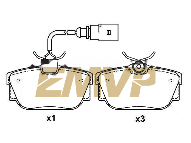 TY7170 Brake Pad Set
