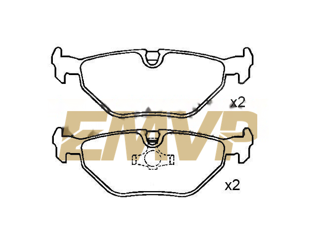 TY0230 Brake Pad Set