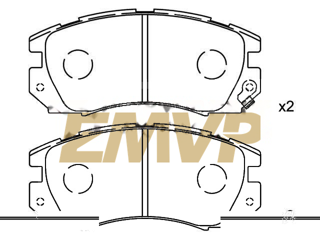 TY1576 Brake Pad Set