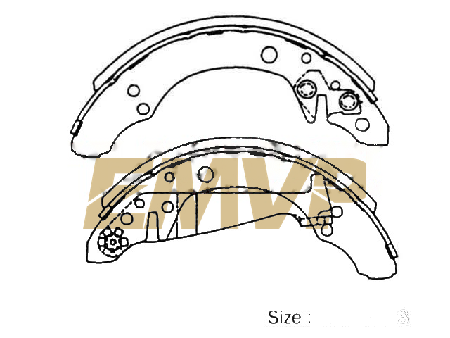 TY6617 Brake Shoe Set