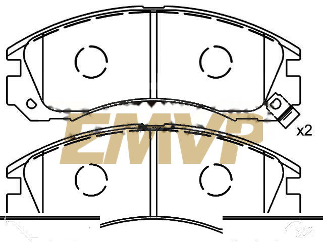 TY9771 Brake Pad Set