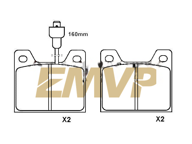 TY0712 Brake Pad Set