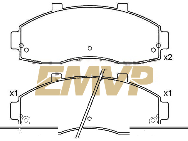 TY2201 Brake Pad Set