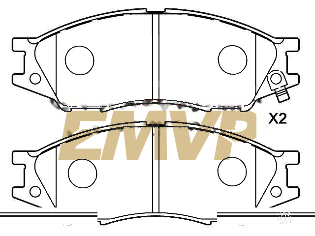 TY0887 Brake Pad Set