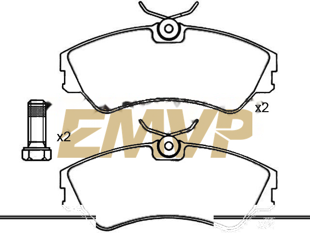 TY6256 Brake Pad Set