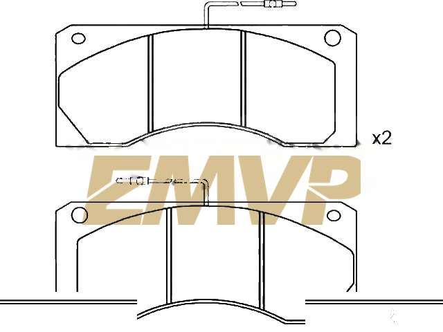 TY6410 Brake Pad Set