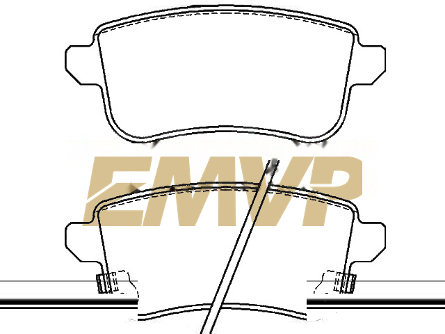 TY5086 Brake Pad Set