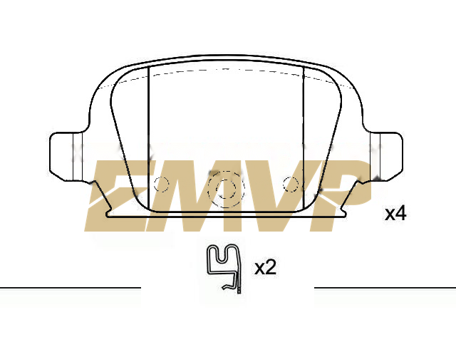 TY9544 Brake Pad Set