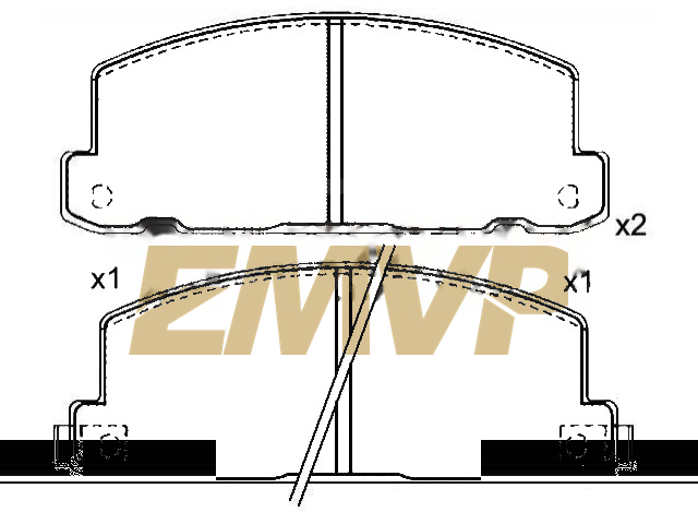 TY6817 Brake Pad Set