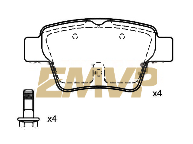 TY7557 Brake Pad Set