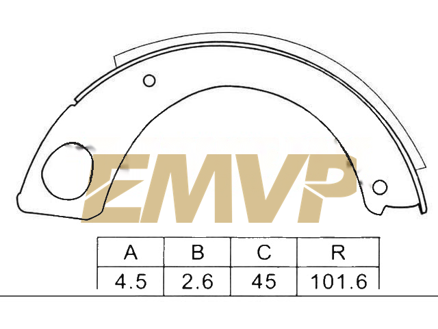 TY6988 Brake Shoe Set