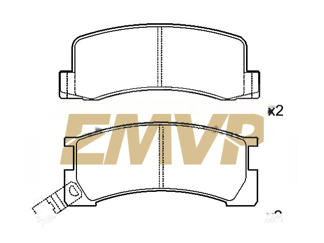 TY4607 Brake Pad Set