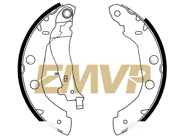 TY1980 Brake Shoe Set