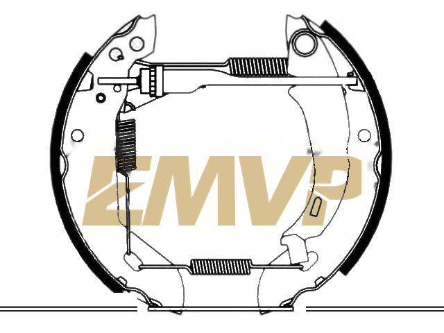 TY1591 Brake Shoe Set