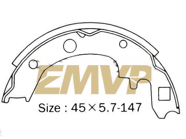 TY3518 Brake Shoe Set